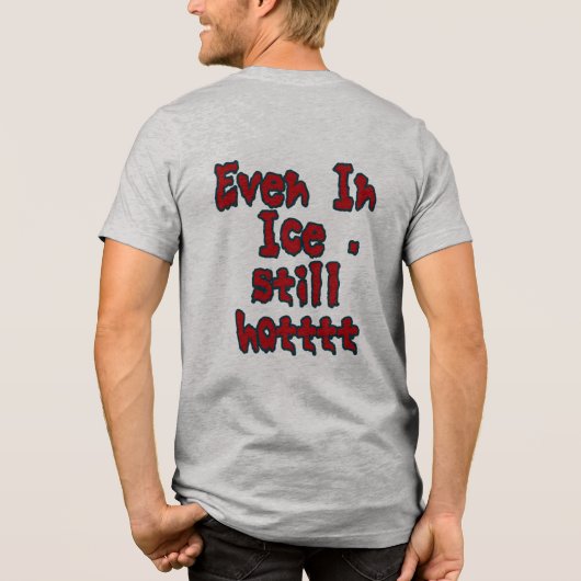 Chili im Eis Tri-Blend Shirt (Rückseite)