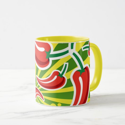 Chili-Kaffee-Tasse Tasse (VorderseiteRechts)