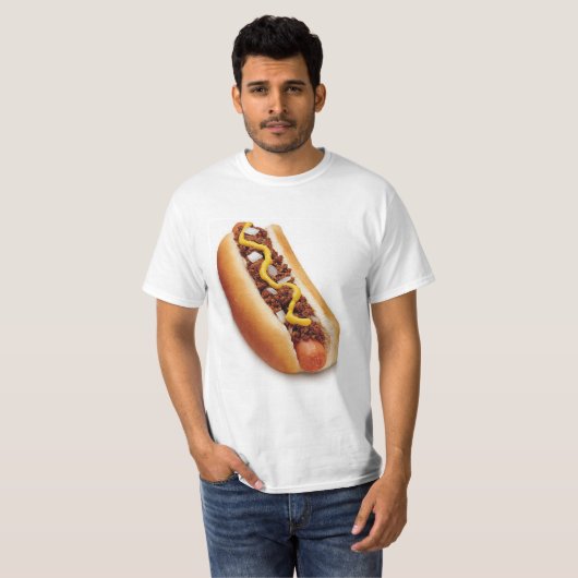 Chili-Käse-Hund oder Chili-Hund T-Shirt (Vorne ganz)