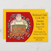 Chili-Koch aus der Stirn Einladung (Vorne/Hinten)