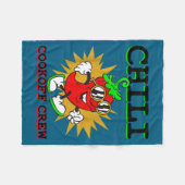 Chili-Koch-Crew Chili-Pfeffer-Kochen Fleecedecke (Vorderseite (Horizontal))