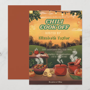 Chili-Koch-Wettbewerb Party-Einladung Einladung