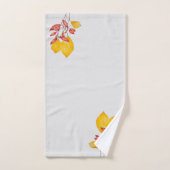 Chili & Kurkuma auf einem Badetuch-Set Badhandtuch Set (Handtuch)