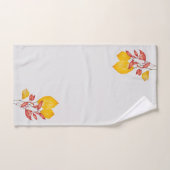 Chili & Kurkuma auf einem Badetuch-Set Badhandtuch Set (Handtuch)