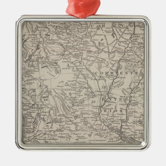 Chili, La Plata und Uruguay Silbernes Ornament (Vorne)