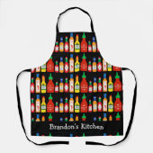 Chili Lover Chili Flaschen Gemustert Schürze (Vorderseite)