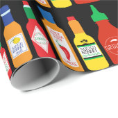 Chili Lover Chili Paprikaschoten Gemustert Geburts Geschenkpapier (Rolleneckpunkt)