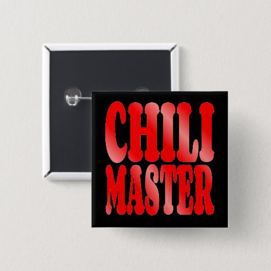 Chili Master in Rot Button (Vorne & Hinten)