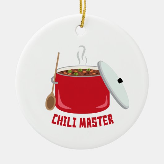 Chili Master Keramik Ornament (Vorne)