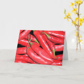 Chili-Maus-Matte Karte (Gelbe Blume)