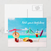 Chili Paprika Am Meer Postkarte (Vorne/Hinten)