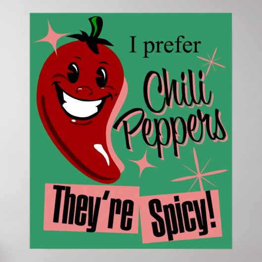 Chili-Paprikaschoten $ 24,95 Art-Poster Poster (Vorne)