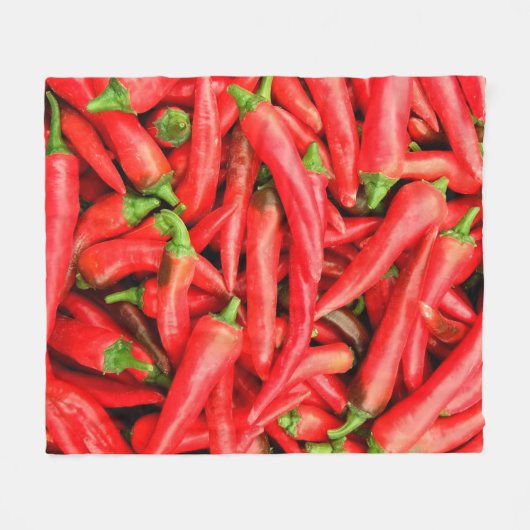 CHILI PAPRIKASCHOTEN 2 FLEECEDECKE (Vorderseite (Horizontal))