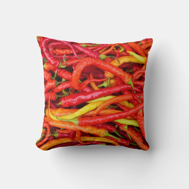 CHILI PAPRIKASCHOTEN 4 KISSEN (Vorderseite)