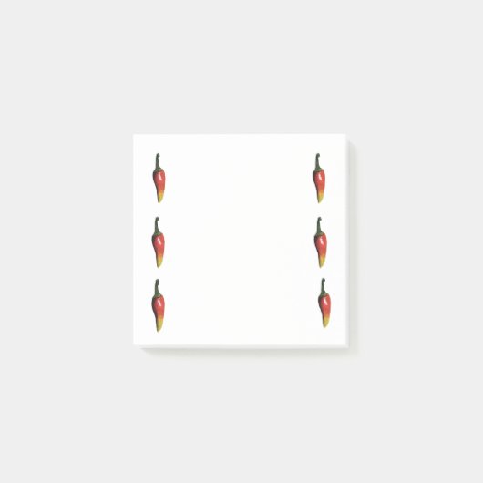 Chili Paprikaschoten Art Post-it-Hinweise Post-it Klebezettel (Vorderseite)