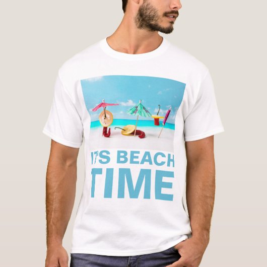 Chili Paprikaschoten Beach Time Funny individuell T-Shirt (Vorderseite)