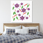 Chili Paprikaschoten Blume Blossom Leinwanddruck (Insitu (Schlafzimmer))