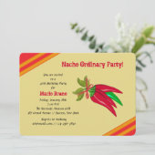 Chili Paprikaschoten Bouquet Einladung (Stehend Vorderseite)