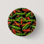 Chili-Paprikaschoten Button (Vorderseite)