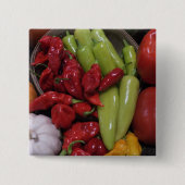 Chili-Paprikaschoten Button (Vorderseite)