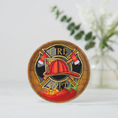 Chili-Paprikaschoten der Feuerwehr Einladung (Stehend Vorderseite)