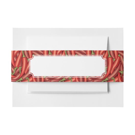 Chili-Paprikaschoten Einladungsbanderole (Vorderseite Beispiel)