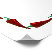 Chili-Paprikaschoten enden an der Endbild-Grafik Poster (Ecke)