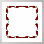 Chili-Paprikaschoten enden an der Endbild-Grafik Poster (Vorne)