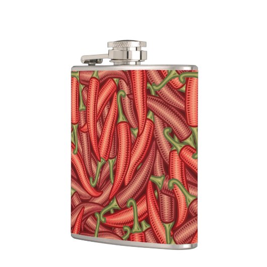 Chili-Paprikaschoten Flachmann (Links)