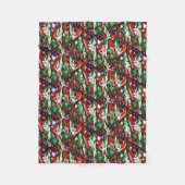 Chili-Paprikaschoten Fleecedecke (Vorderseite)