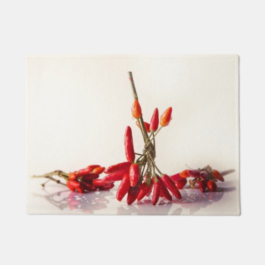 Chili-Paprikaschoten Fußmatte (Vorderseite)