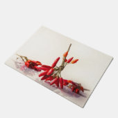 Chili-Paprikaschoten Fußmatte (Schrägansicht)