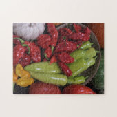 Chili Paprikaschoten Gemüse Lebensmittel Puzzle (Horizontal)