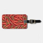 Chili-Paprikaschoten Gepäckanhänger (Vorderseite horizontal)
