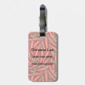 Chili-Paprikaschoten Gepäckanhänger (Rückseite vertikal)