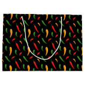Chili Paprikaschoten Geschenktasche Große Geschenktüte (Rückseite)