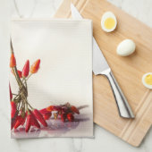 Chili-Paprikaschoten Geschirrtuch (Viertel Falte)