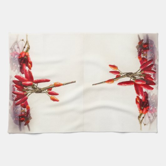 Chili-Paprikaschoten Geschirrtuch (Horizontal)