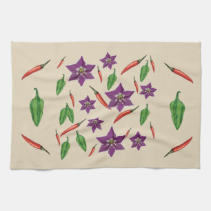 Chili-Paprikaschoten Geschirrtuch