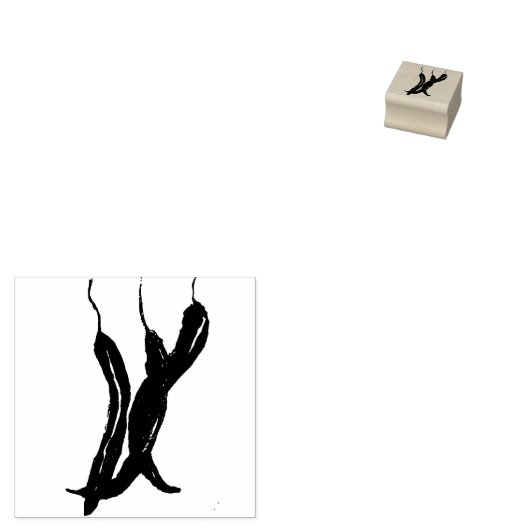 Chili-Paprikaschoten Gummistempel (Stempel)