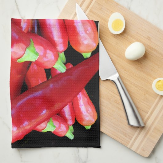 Chili-Paprikaschoten Handtuch (Viertel Falte)