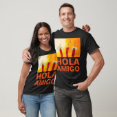 Chili Paprikaschoten Hola Amigo Funny dark anpassb T-Shirt (Unisex)