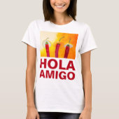 Chili Paprikaschoten Hola Amigo Funny individuell T-Shirt (Vorderseite)