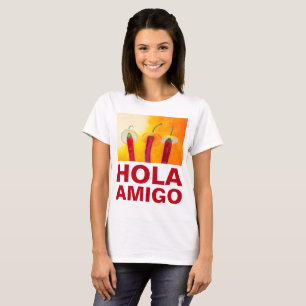 Chili Paprikaschoten Hola Amigo Funny individuell  T-Shirt