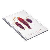 CHILI-PAPRIKASCHOTEN "HOT IDEAS" SpiralNotebook Notizblock (Rechte Seite)