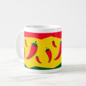 Chili-Paprikaschoten Kaffeetasse (Vorderseite Links)