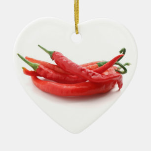 Chili-Paprikaschoten Keramikornament
