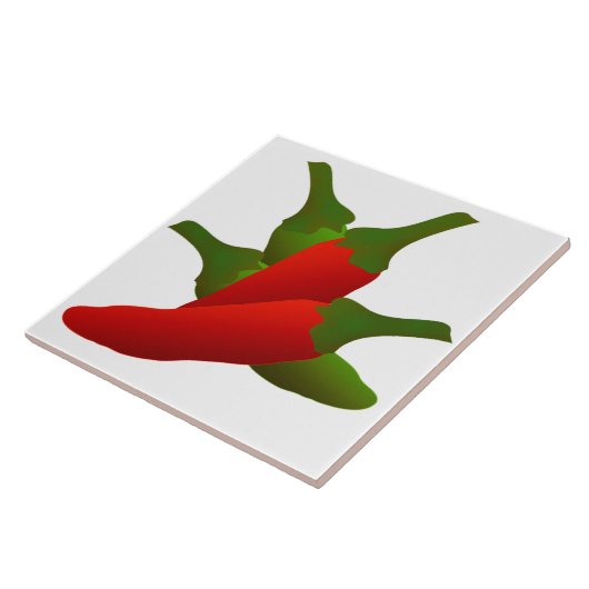 Chili Paprikaschoten Küche Fliese (Seite)