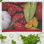 Chili Paprikaschoten Küchentuch (Gefaltet)