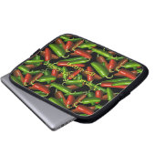 Chili-Paprikaschoten Laptopschutzhülle (Vorne Knopf)
